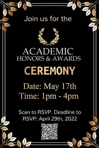 Academic Honors Ceremony Flyer