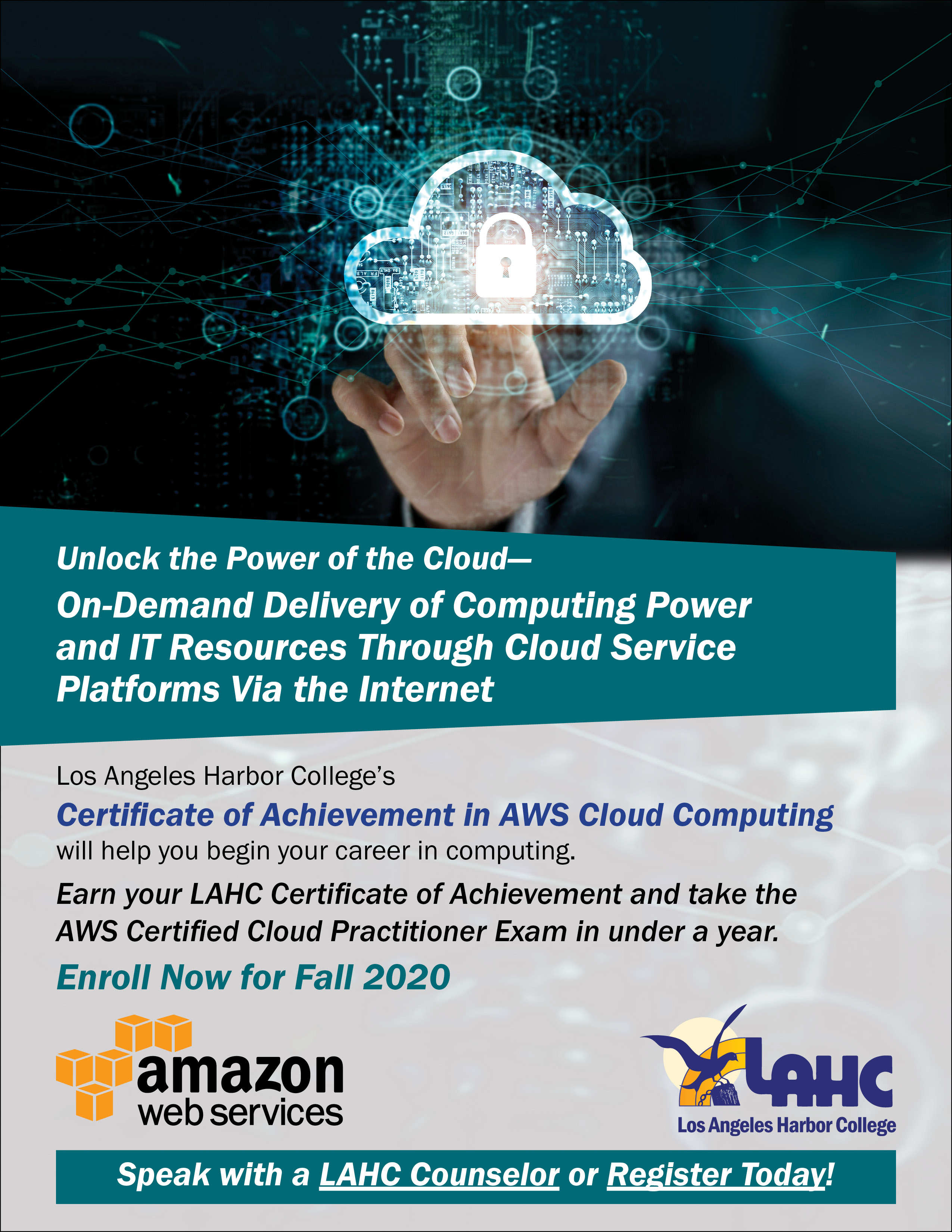 AWS Cloud Computing Career Promotonial Flyer