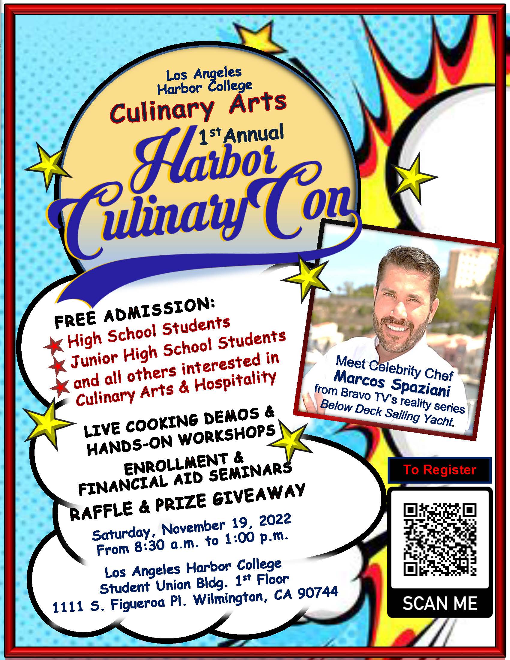 culinary arts first annual harbor culinary con free admission november 19 2022 at 8:30am