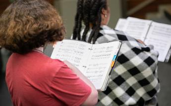 Girls of Chorus Singing 