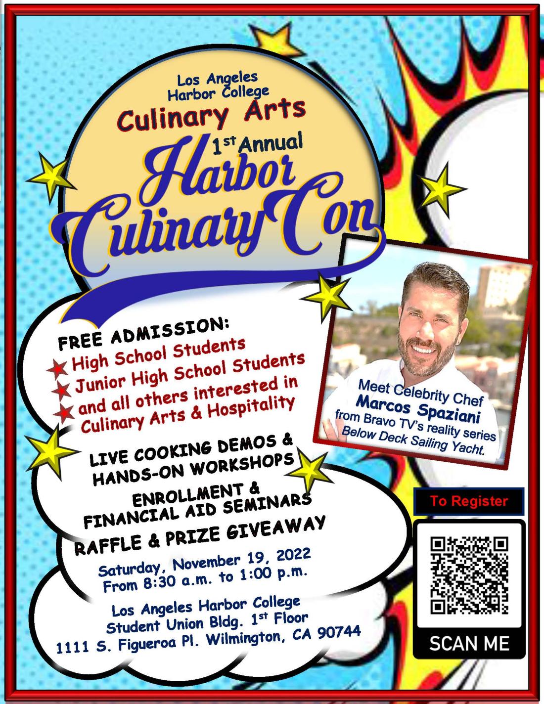 culinary arts first annual harbor culinary con free admission november 19 2022 at 8:30am