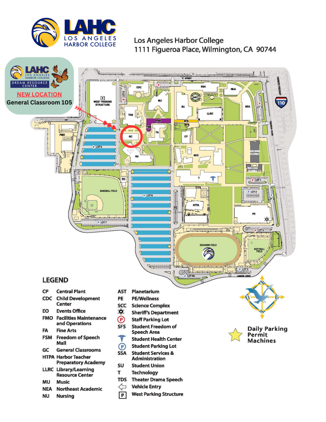 a map showing how to find the Dream Resource Center