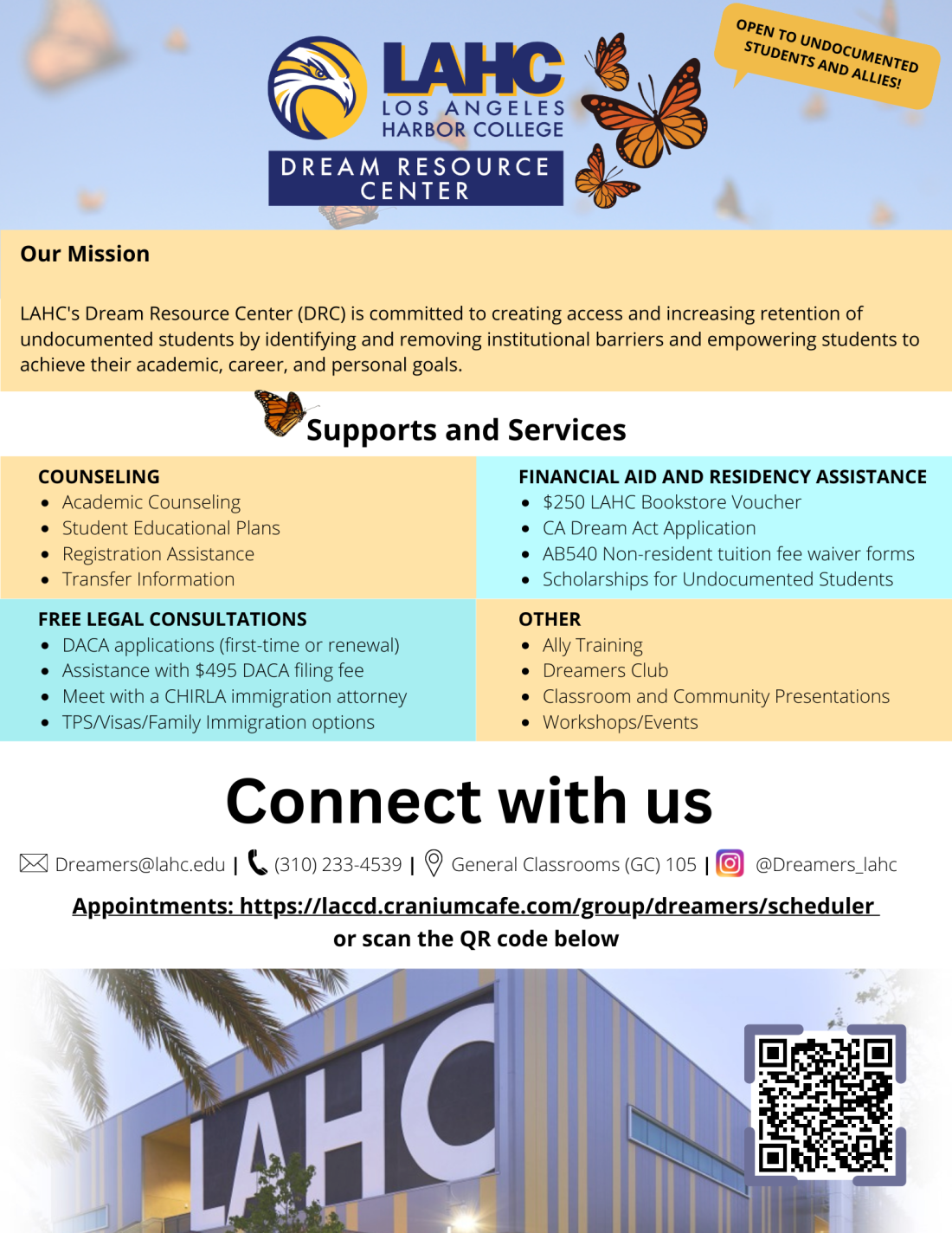Dream Resource Center services handout