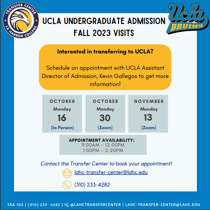 UCLA Undergraduate Admission Fall 2023 Visits LAHC