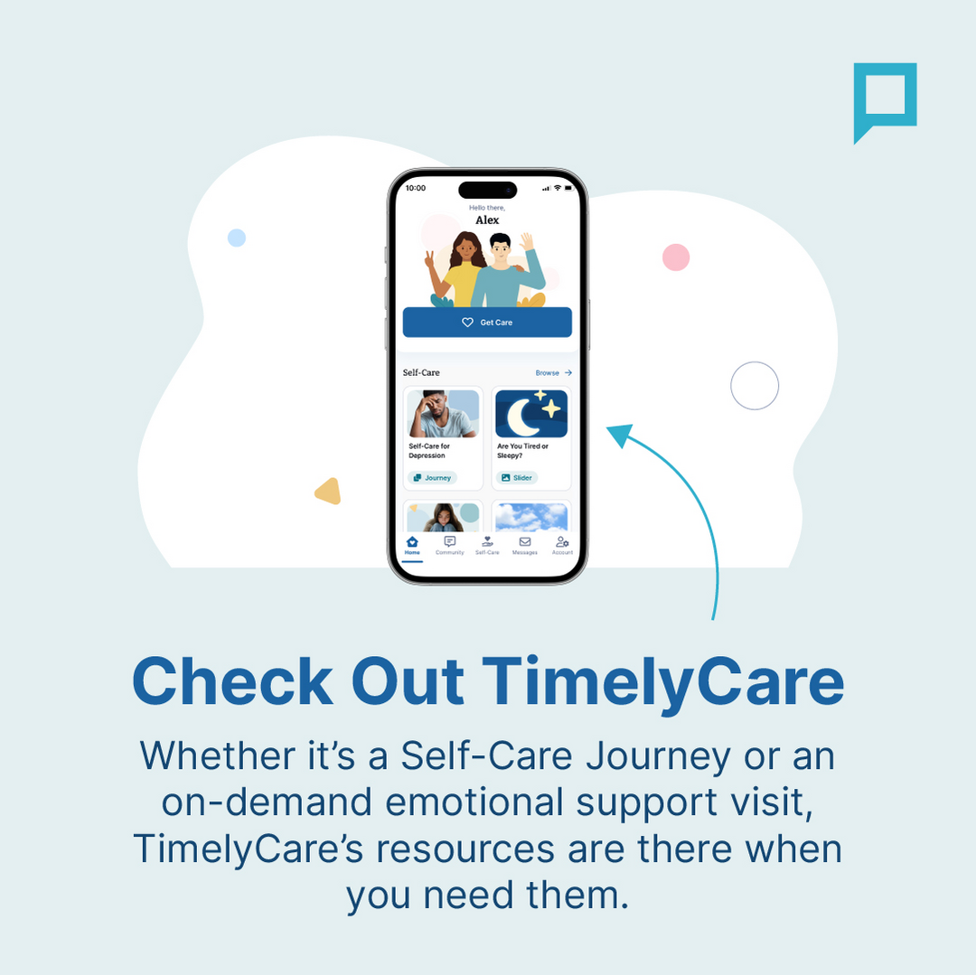 Check Out TimelyCare through the App