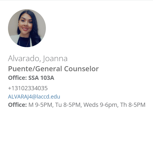 Puente Counselor