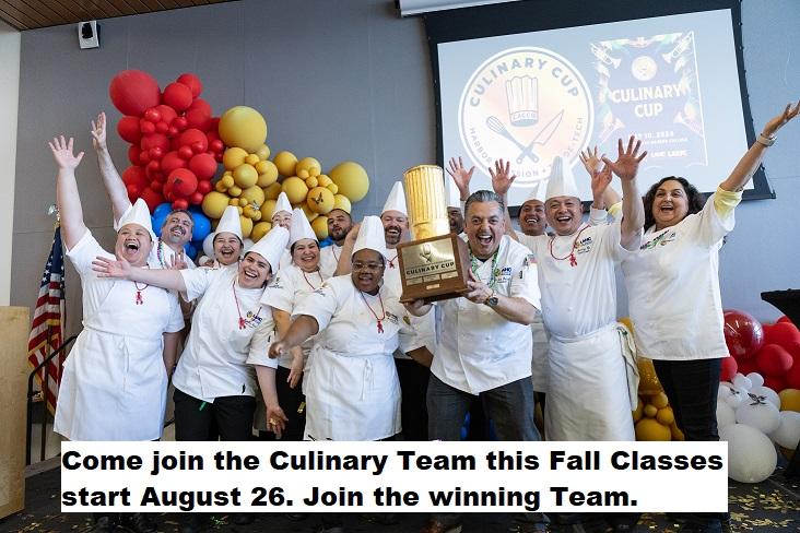 Culinary Cup Staff - Fall 2024 Start Day 8/26/24