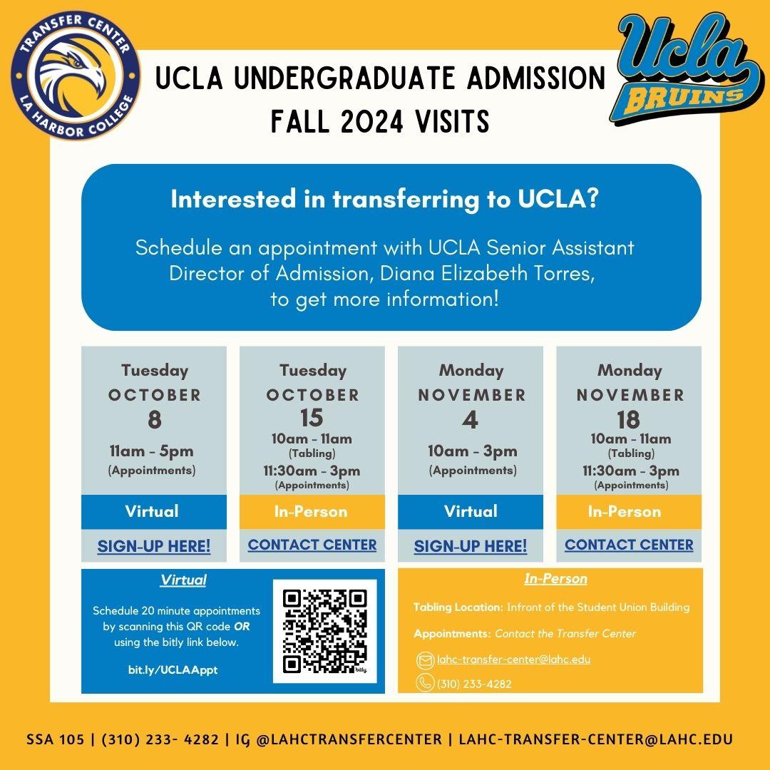 UCLA Admission Rep at Harbor