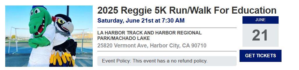 Reggie Run - New Date 6.21.25 Image and banner