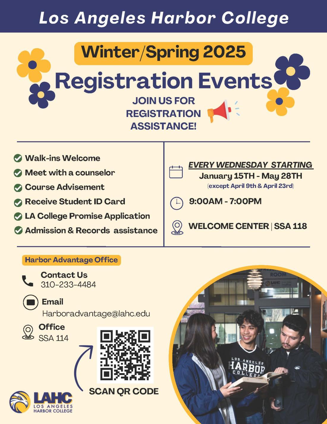 Registration Events at Harbor College