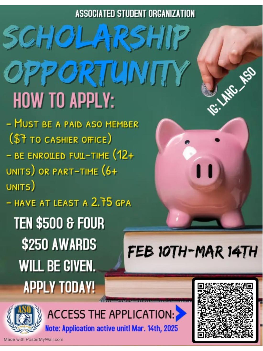 ASO Scholarship Opportunity Flyer