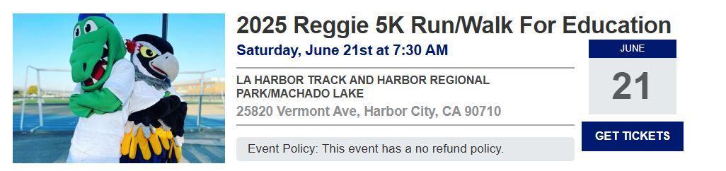 Image to Reggie Run 2025 date and information