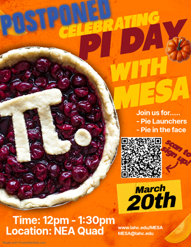 Postponed Pi Day Flyer