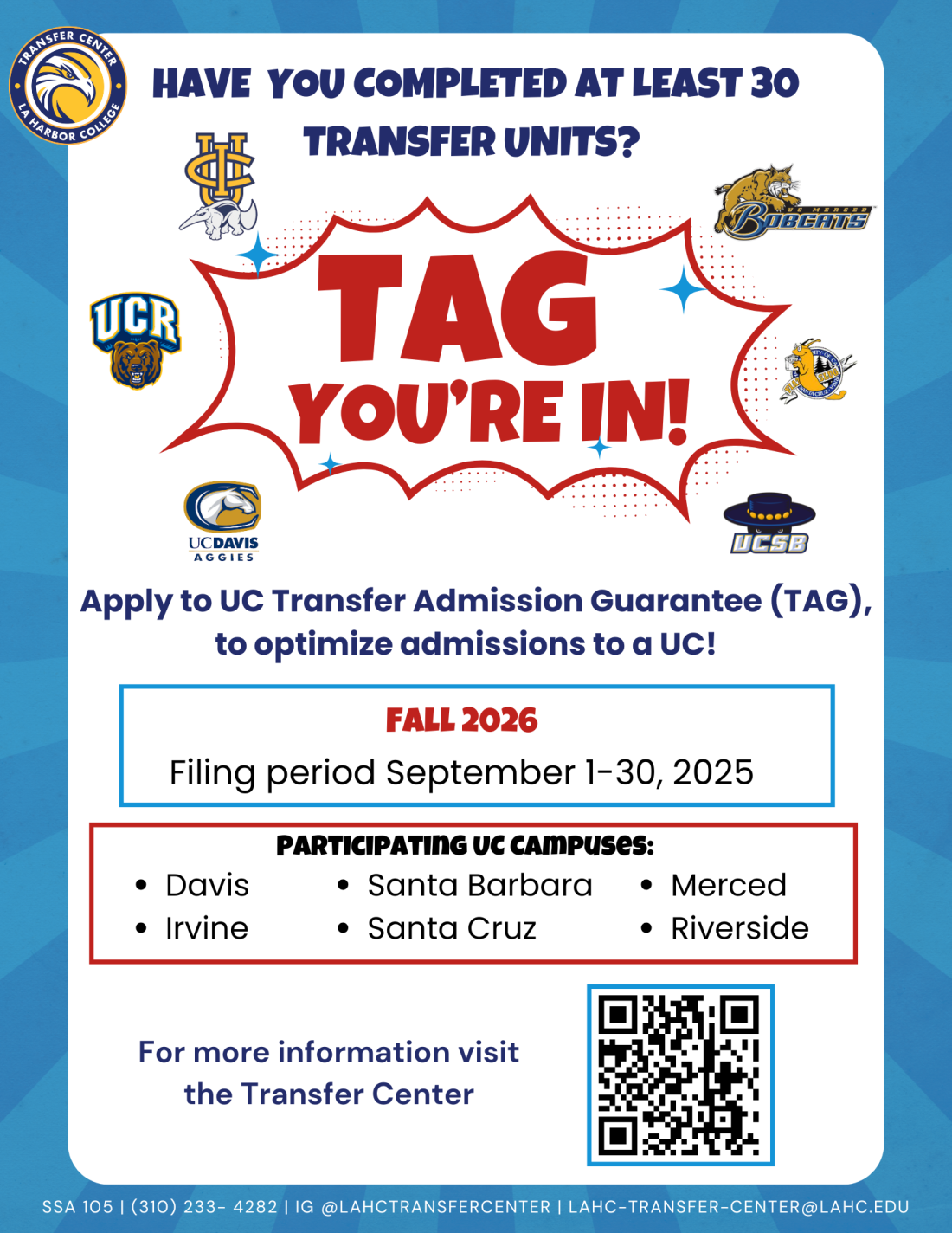 UC TAG: You're In!